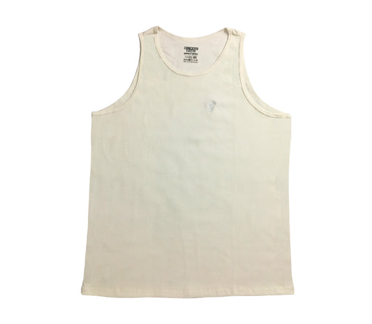 Camiseta Regata Organic Ribbed Off White